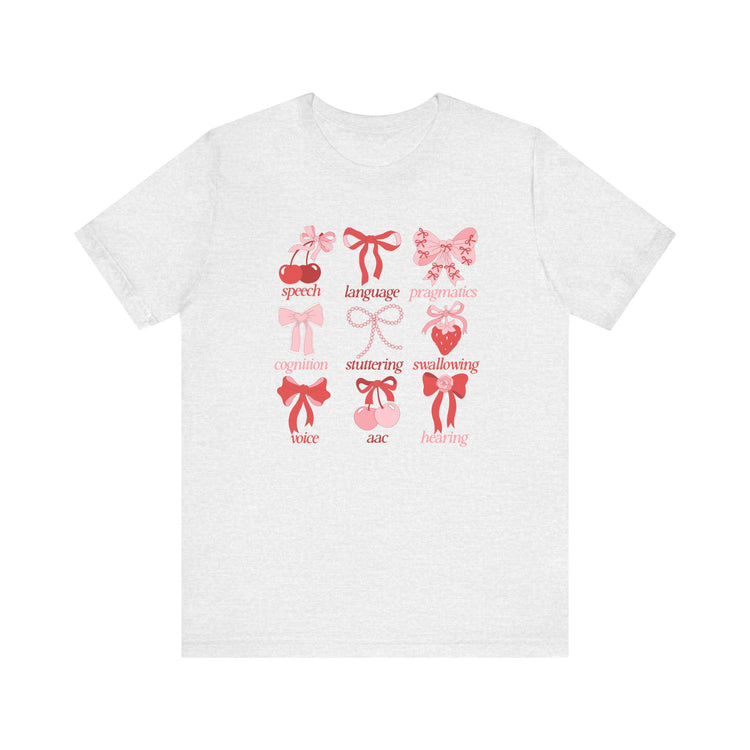 SLP scope pink/red bows tee