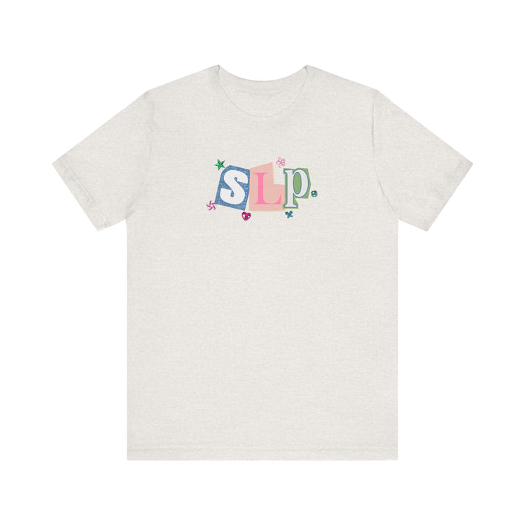 SLP newspaper gem tee