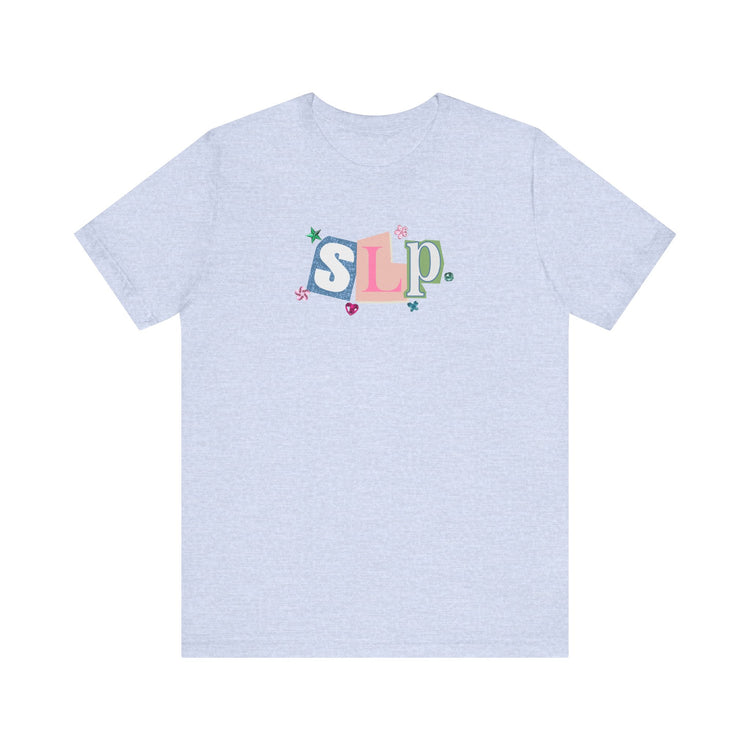 SLP newspaper gem tee