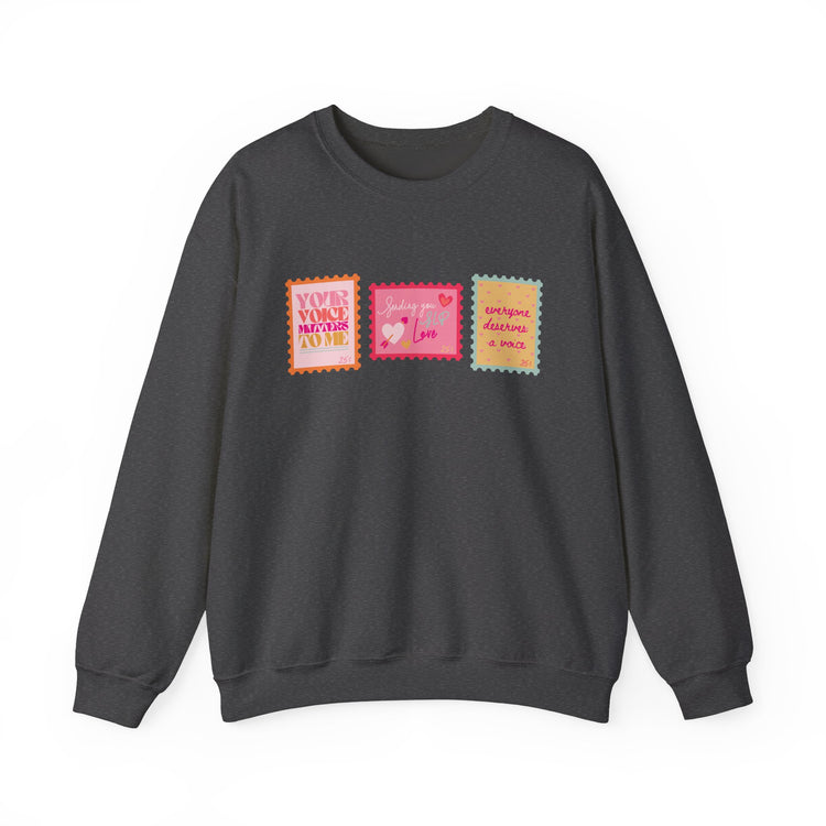 SLP stamps crewneck