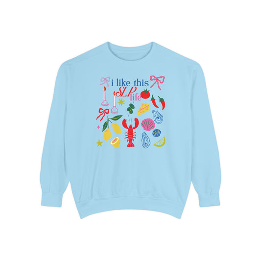 i like this SLP life comfort colors crewneck