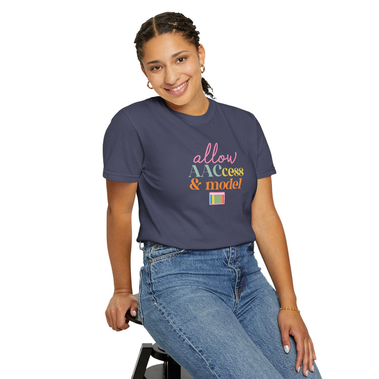 allow AAC access and model comfort colors tee