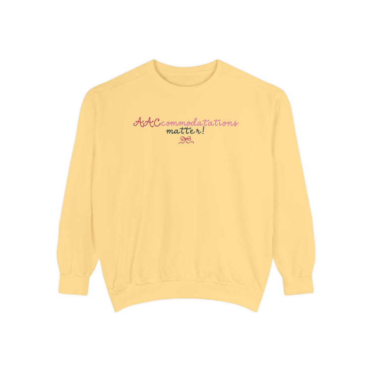 AACcommodations comfort colors crewneck
