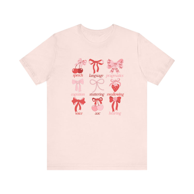 SLP scope pink/red bows tee