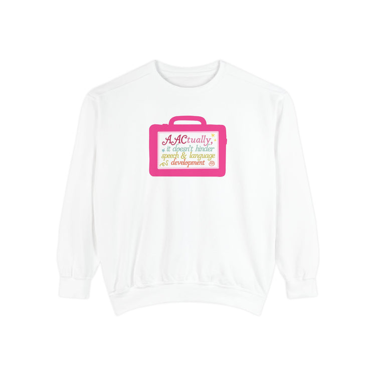 AAC device facts comfort colors crewneck