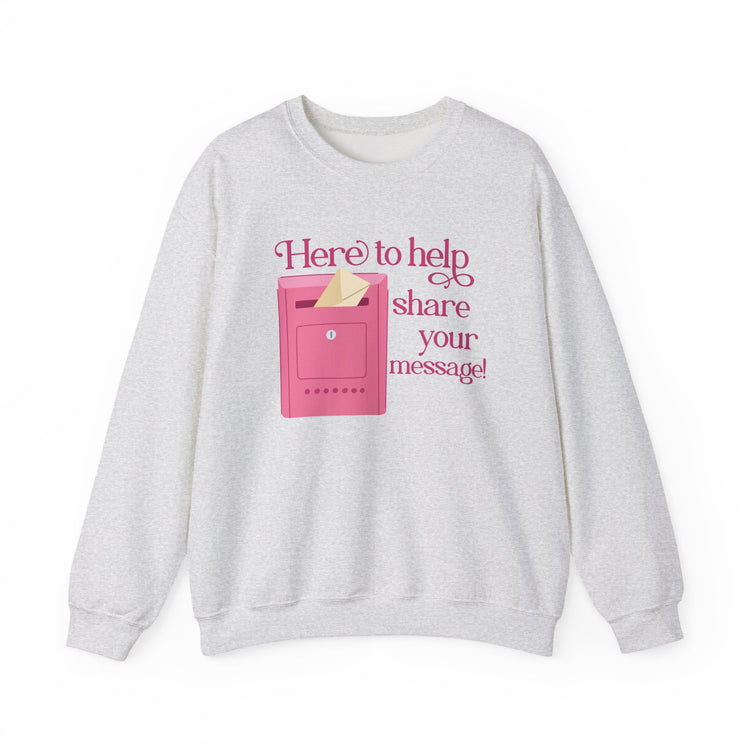 here to help share your message! crewneck