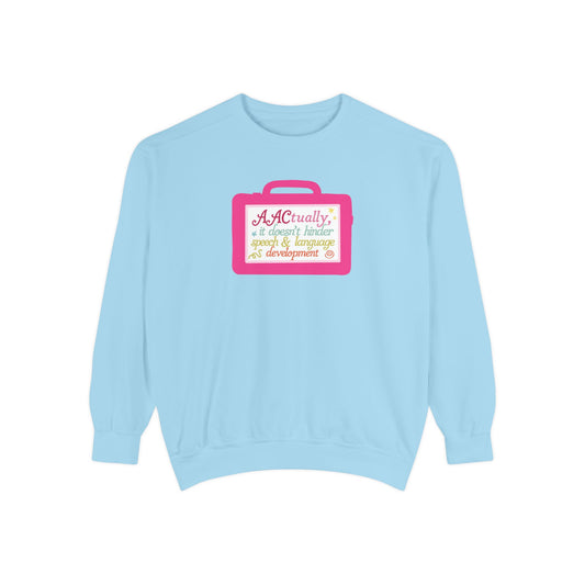 AAC device facts comfort colors crewneck