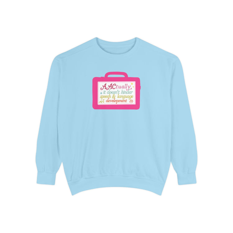 AAC device facts comfort colors crewneck