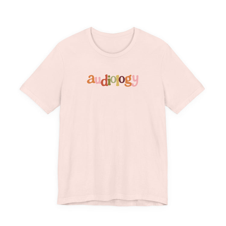fall audiology short sleeve tee