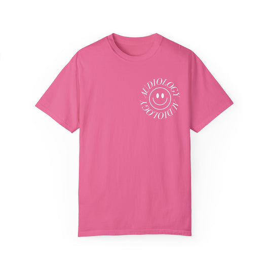 smiley audiology comfort colors tee