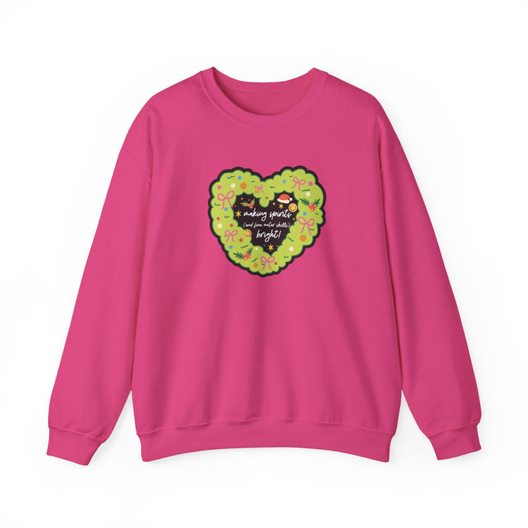 making spirits and fine motor skills bright! crewneck