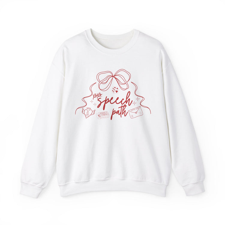 SLP valentine bow crewneck