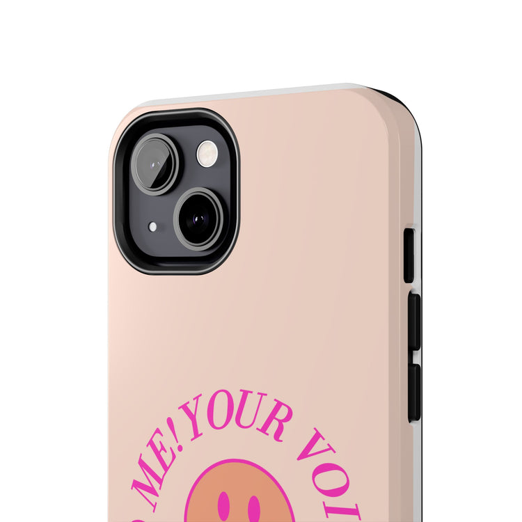 your voice matters smiley iPhone case