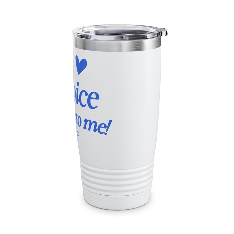 your voice matters! blue 20oz insulated tumbler