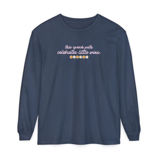 speech path little big wins front/back long sleeve tee