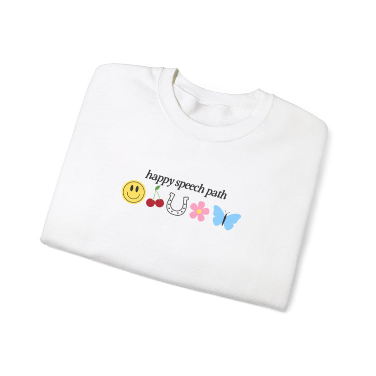 happy speech path crewneck