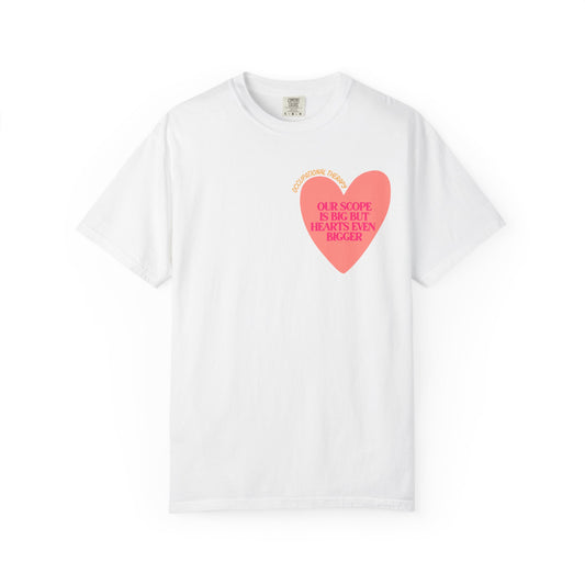 OT big scope heart comfort colors tee
