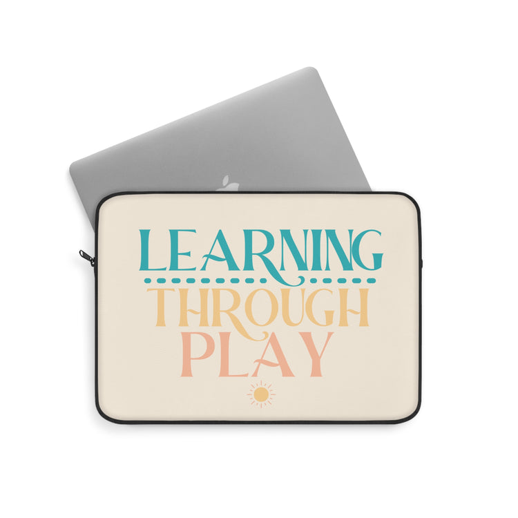 learning through play laptop sleeve