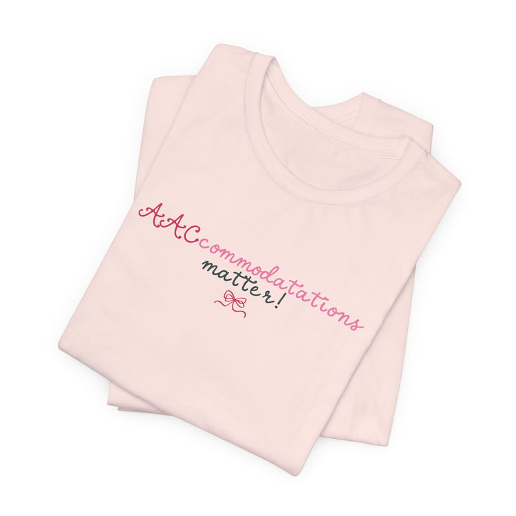 AACcommodations short sleeve tee