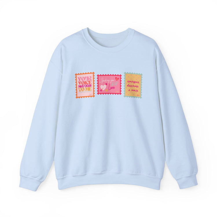 SLP stamps crewneck