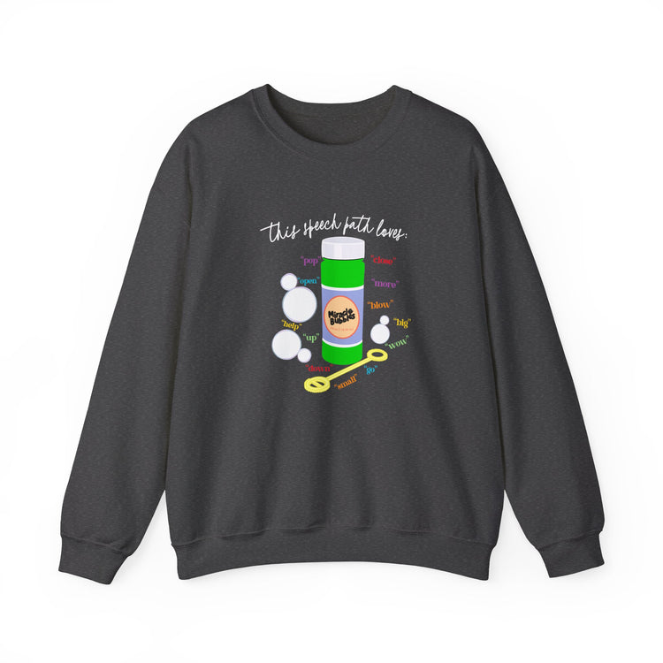 bubbles speech path loves crewneck