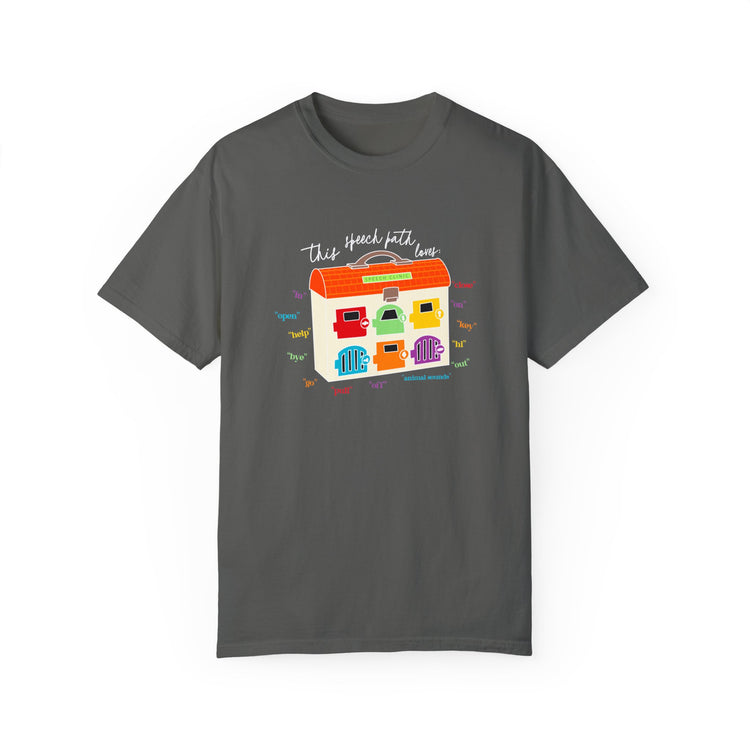 speech clinic speech path loves comfort colors tee