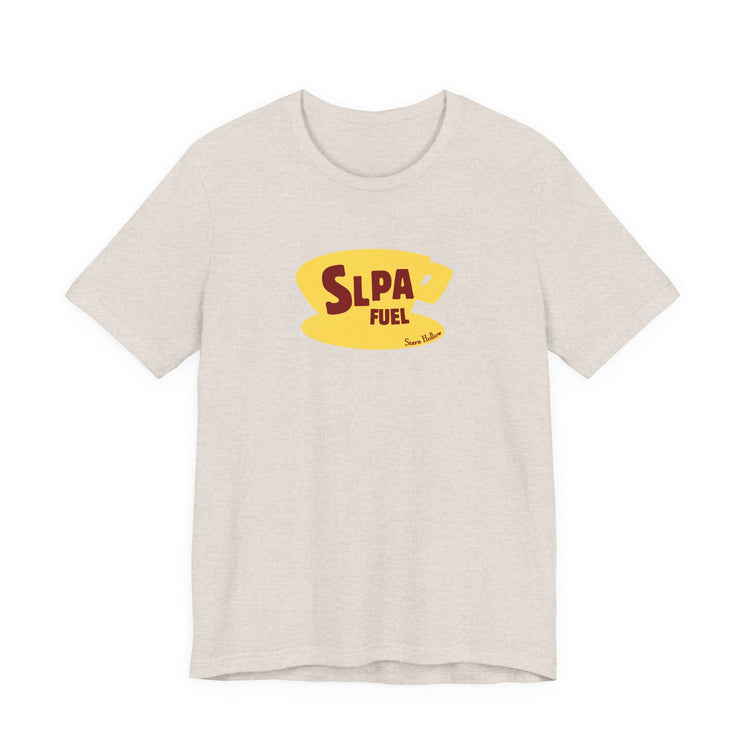 slpa fuel yellow coffee cup short sleeve tee