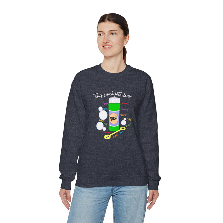 bubbles speech path loves crewneck