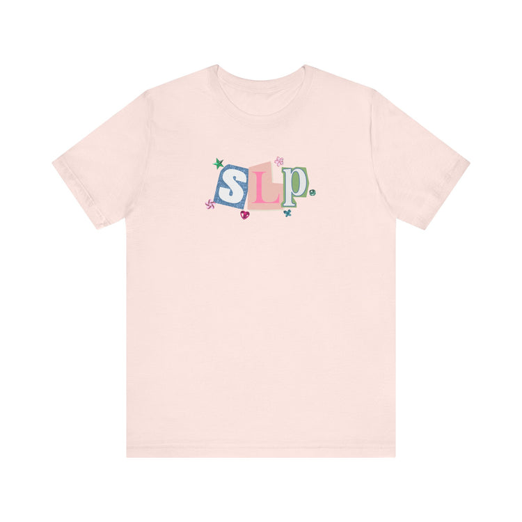 SLP newspaper gem tee