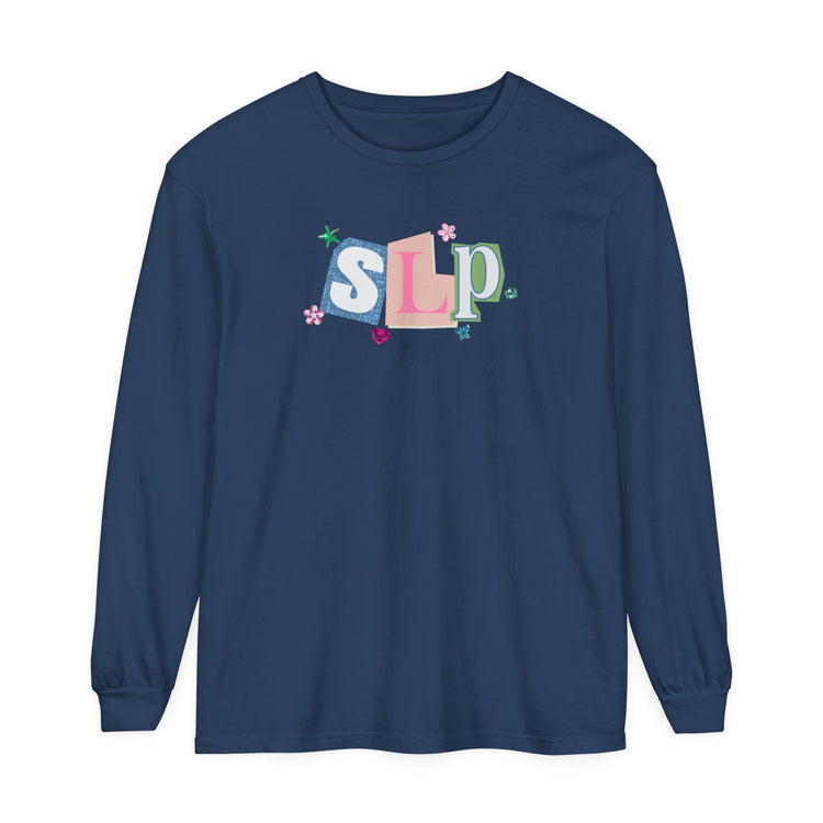 SLP newspaper gem comfort colors long sleeve tee