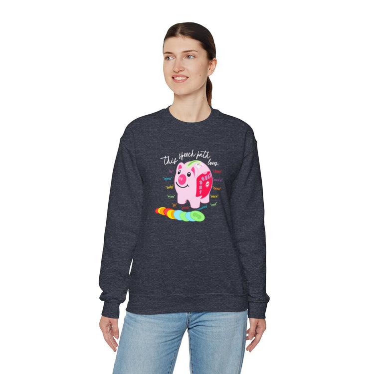 piggy bank speech path loves crewneck