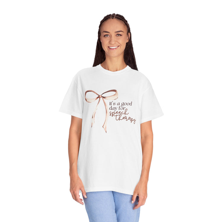 neutral it's a good day for speech comfort colors tee