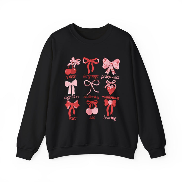 SLP scope pink/red bows crewneck