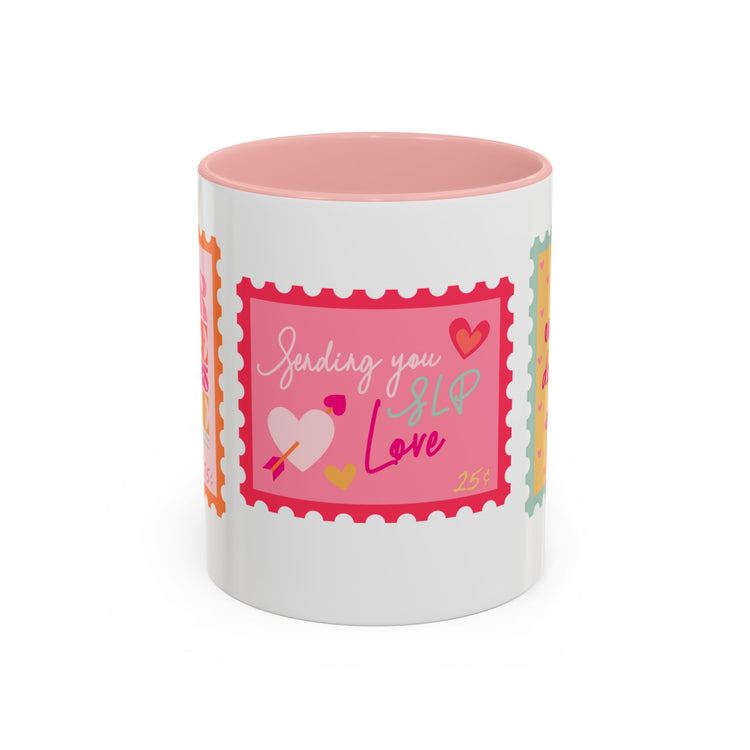 SLP love stamps two-tone mug 11oz