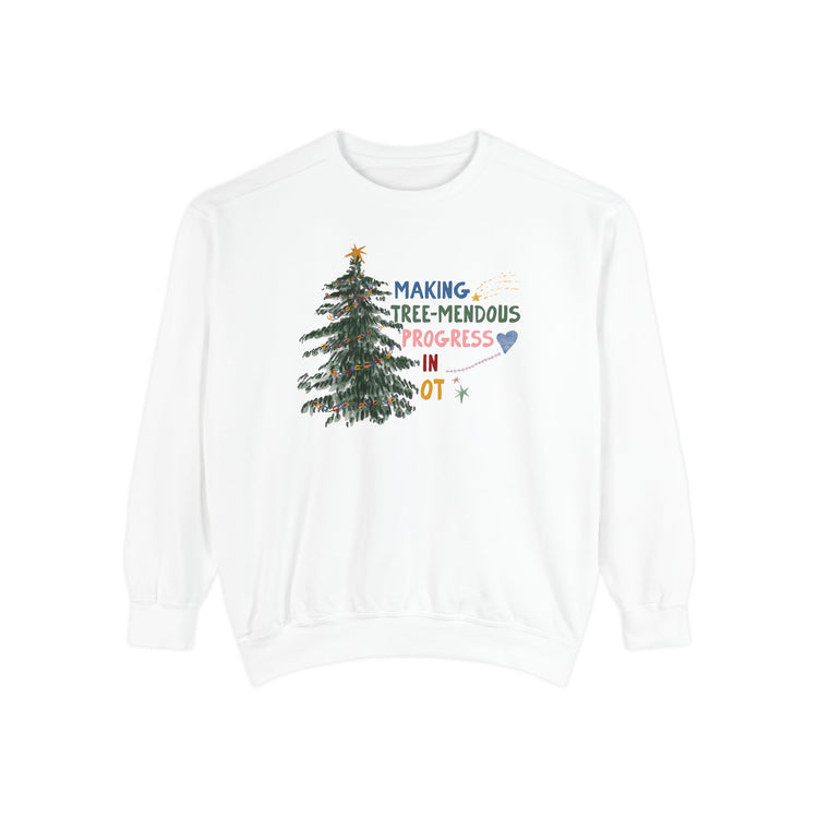 making tree-mendous progress in OT comfort colors crewneck