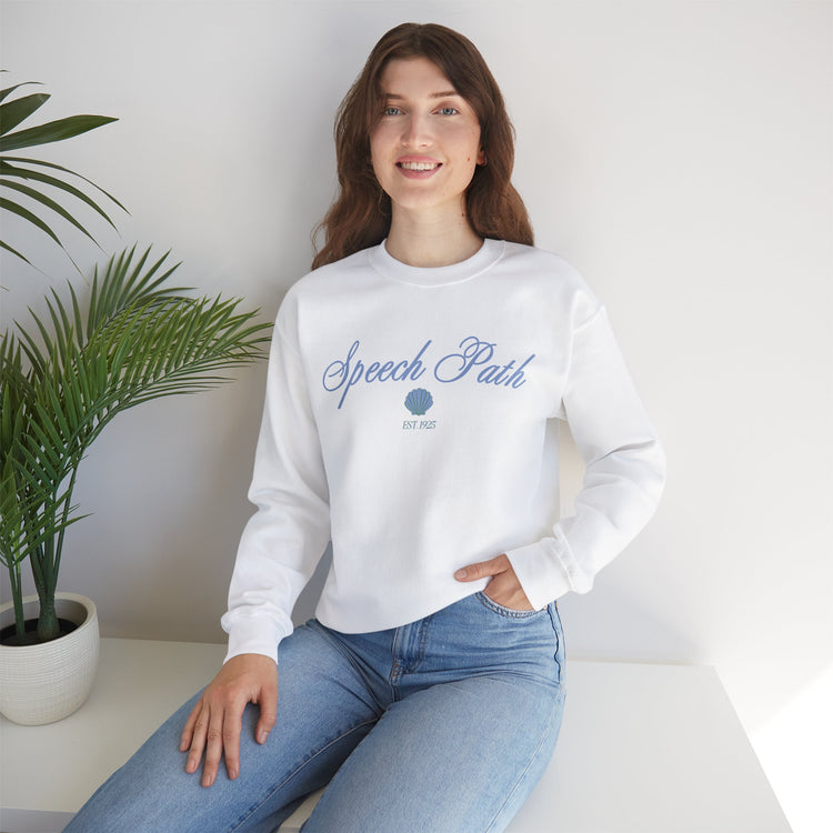 speech path clam crewneck