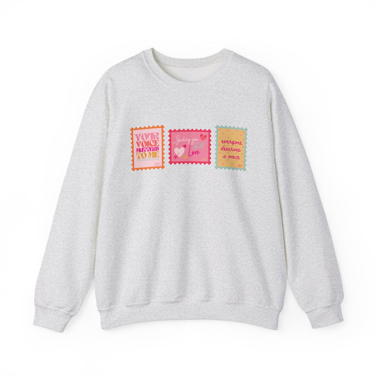 SLP stamps crewneck