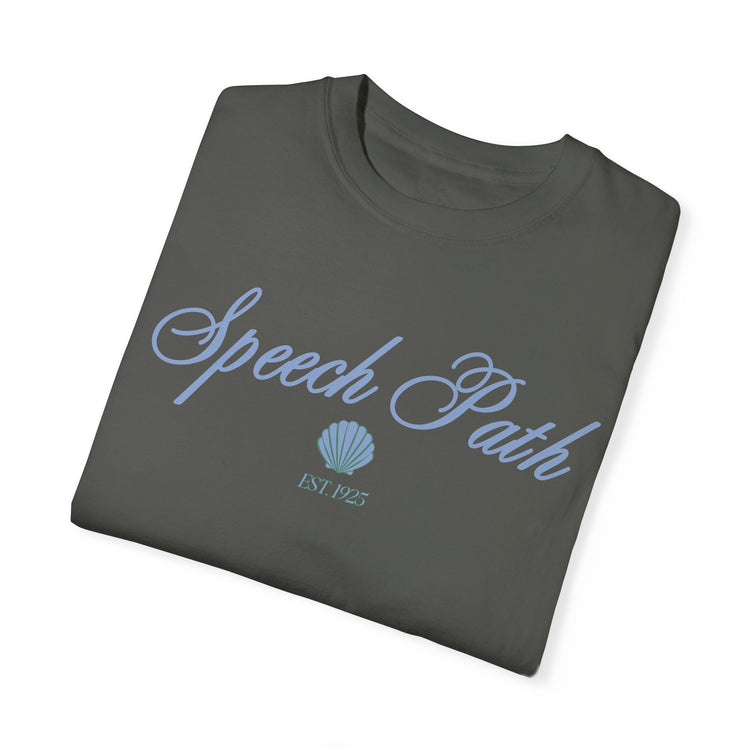 speech path clam comfort colors tee