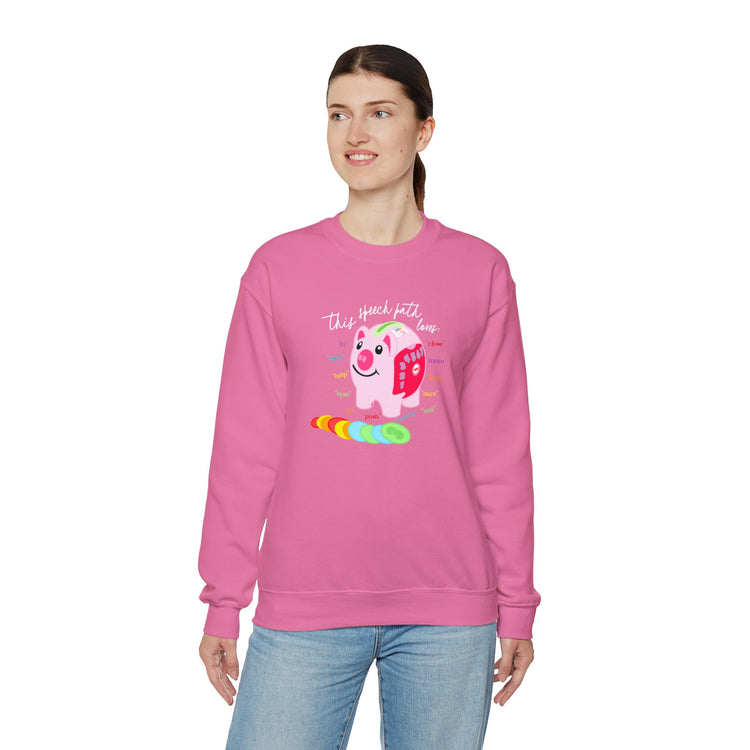 piggy bank speech path loves crewneck