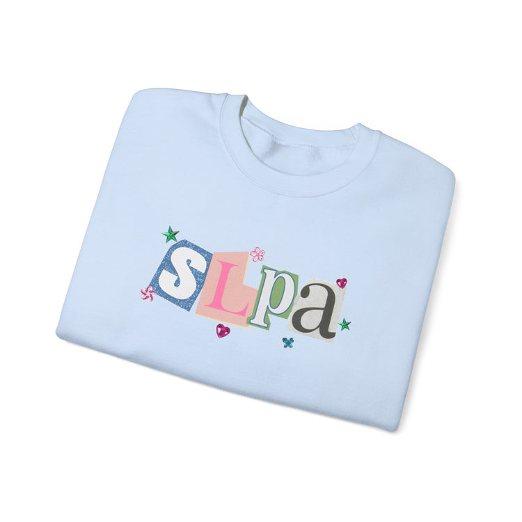 SLPA newspaper gem crewneck