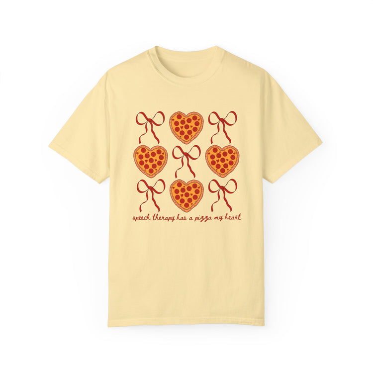 speech therapy has a pizza my heart comfort colors tee