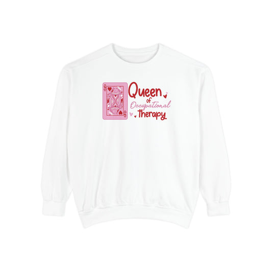 OT queen of hearts comfort colors crewneck