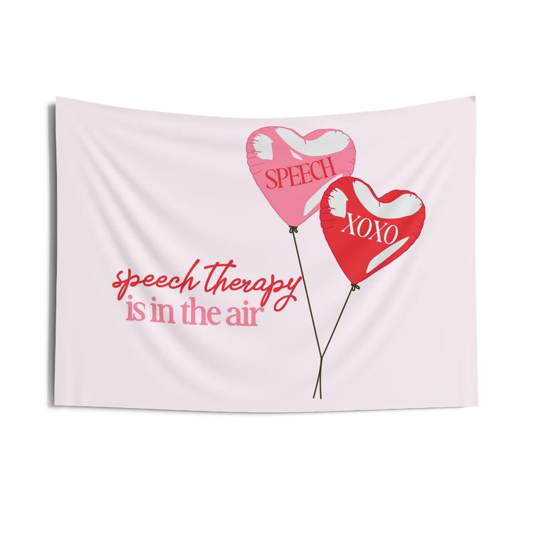 speech is in the air balloons wall tapestry
