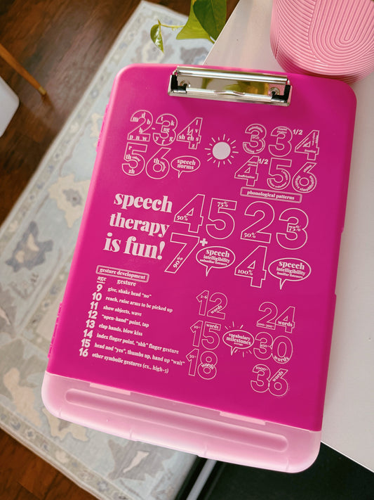 developmental norms storage clipboard