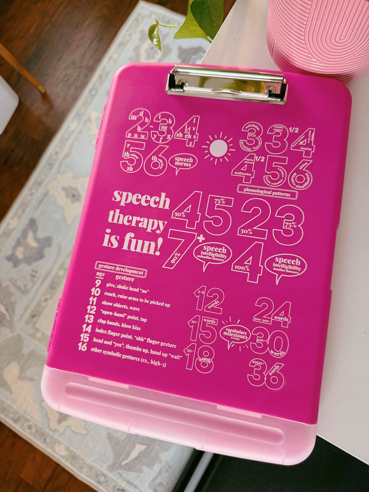 developmental norms storage clipboard