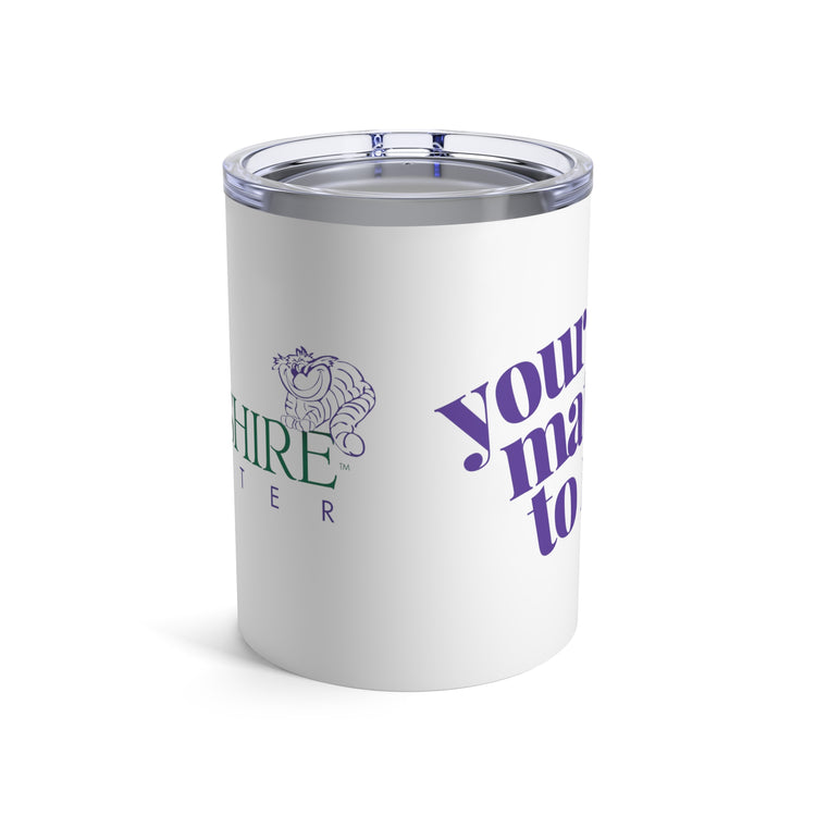 Custom Company Tumbler with Logo and @beetheslp design