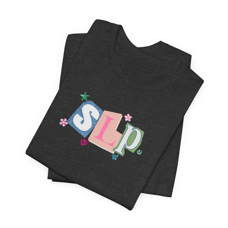 SLP newspaper gem tee