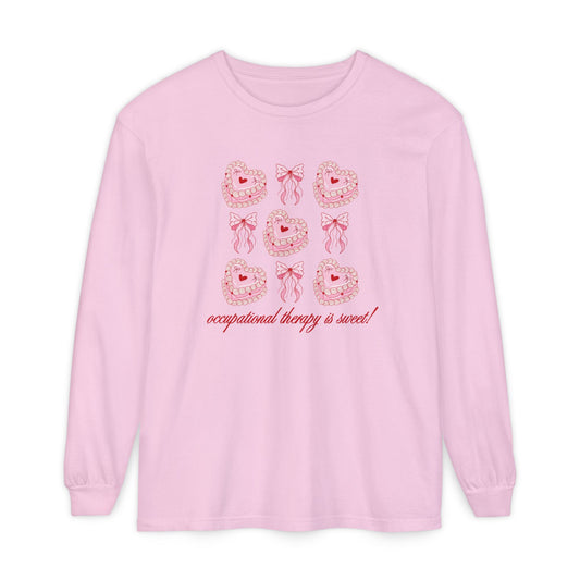 OT is sweet! cake comfort colors long sleeve tee