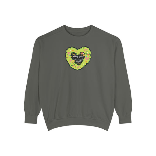 making spirits and fine motor skills bright! comfort colors crewneck