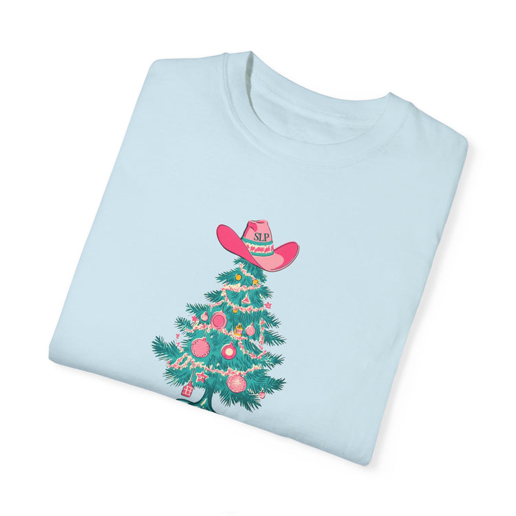 talkin' around the christmas tree comfort colors tee